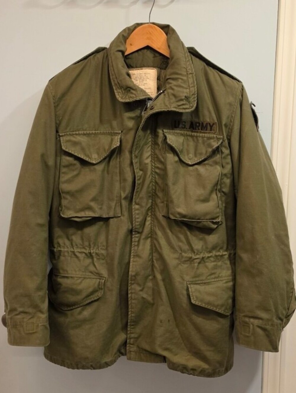 Vtg 1971 US Army M65 Field Jacket W/ Liner Small Regular OG-107 2nd Gen Vietnam
